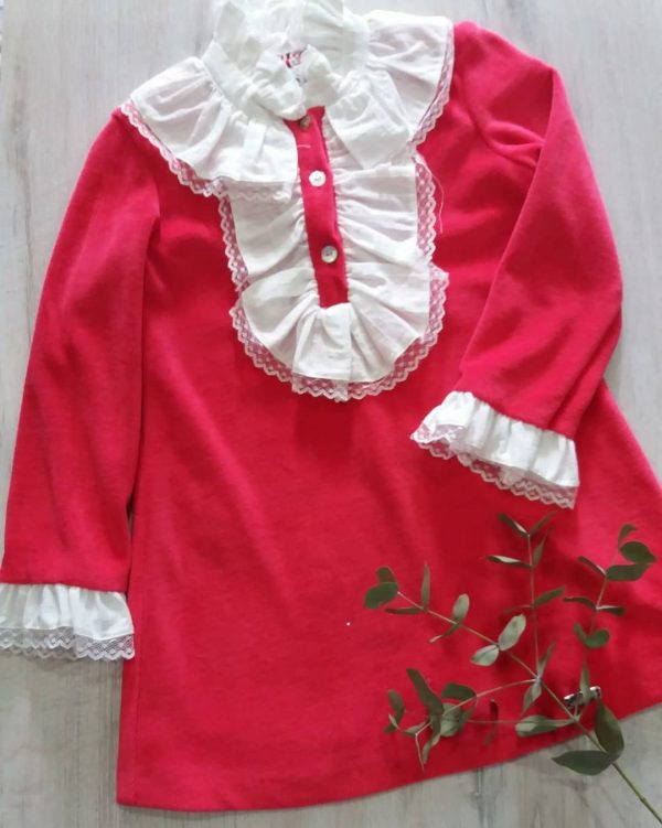 Vestido NEKENIA Rojo Aterciopelado