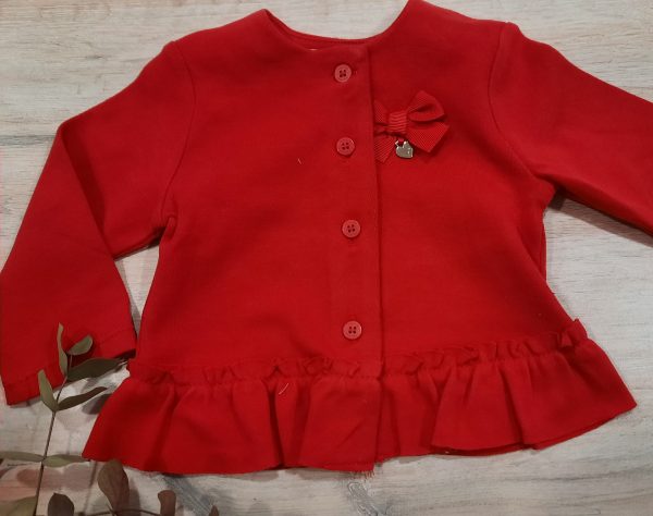 Conjunto 3 piezas niña MAYORAL Rojo y Blanco Articulo1795