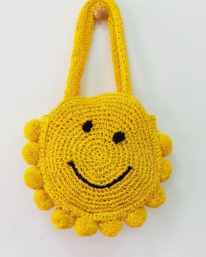 Bolso Niña de Rafia amarillo Familia SOLES ART.152