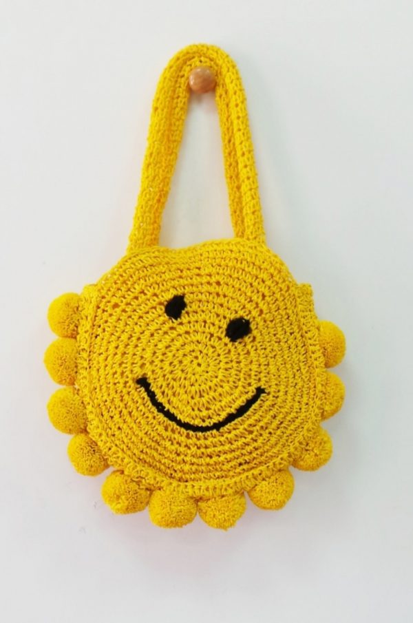 Bolso Niña de Rafia amarillo Familia SOLES ART.152